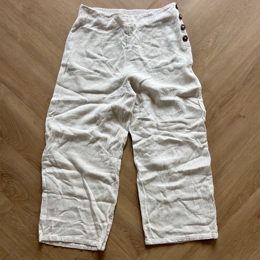 Women’s sienna Sky linen blend pants - SZ L